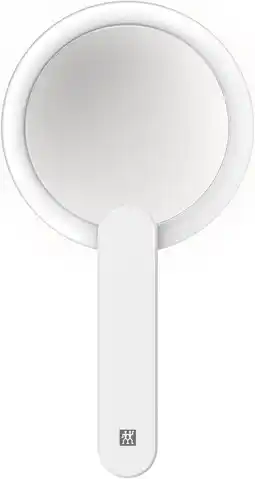 Amazon ZWILLING LED cosmetische spiegel 10x vergroting, oplaadbaar, 360° draaibare handgreep, wit aanbieding