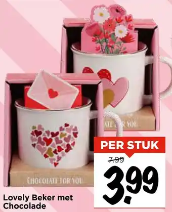 Vomar Voordeelmarkt Lovely Beker met Chocolade aanbieding