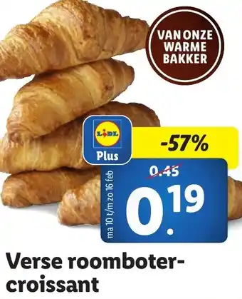 Lidl Verse roomboter croissant aanbieding