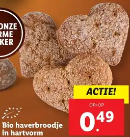 Lidl Bio haverbroodje in hartvorm aanbieding