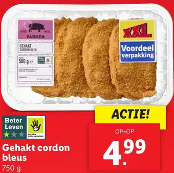 Lidl Gehakt cordon bleus aanbieding