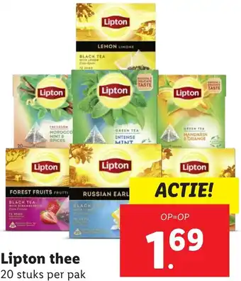 Lidl Lipton thee aanbieding