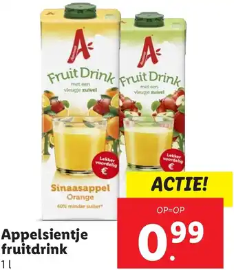 Lidl Appelsientje fruitdrink aanbieding