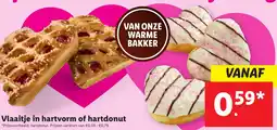 Lidl Vlaaitje in hartvorm of hartdonut aanbieding