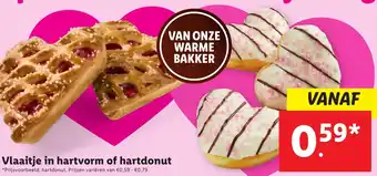 Lidl Vlaaitje in hartvorm of hartdonut aanbieding