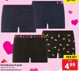 Lidl Herenboxers 2-pack aanbieding