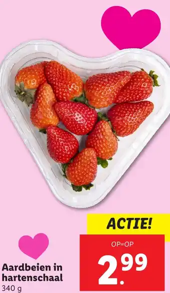 Lidl Aardbeien in hartenschaal aanbieding