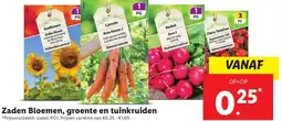 Lidl Zaden Bloemen, groente en tuinkruiden aanbieding