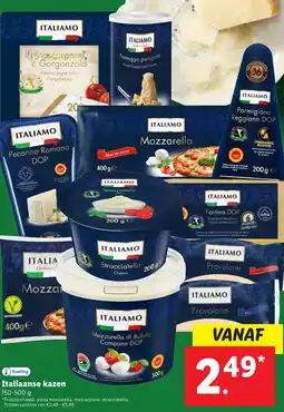 Lidl Italiaanse kazen aanbieding