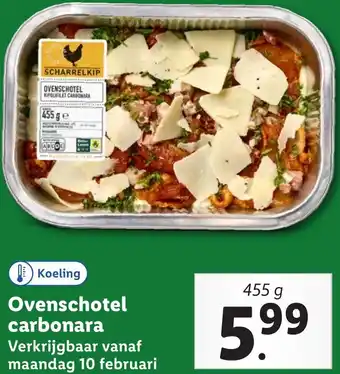 Lidl Ovenschotel carbonara aanbieding