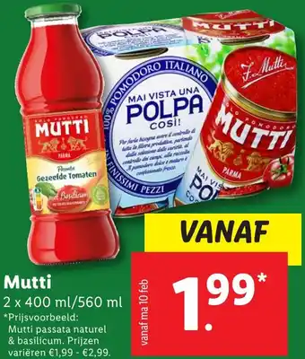 Lidl Mutti aanbieding