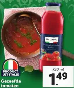 Lidl Gezeefde tomaten aanbieding