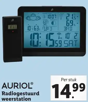 Lidl AURIOL Radiogestuurd weerstation aanbieding