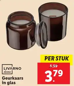 Lidl LIVARNO home Geurkaars in glas aanbieding