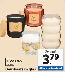 Lidl LIVARNO home Geurkaars in glas aanbieding