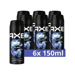 Plein.nl 6x Axe Deodorant Bodyspray Click aanbieding