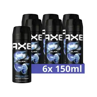 Plein.nl 6x Axe Deodorant Bodyspray Click aanbieding