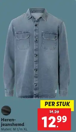 Lidl Heren Jeanshemd aanbieding