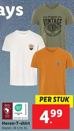 Lidl Heren-T-shirt aanbieding