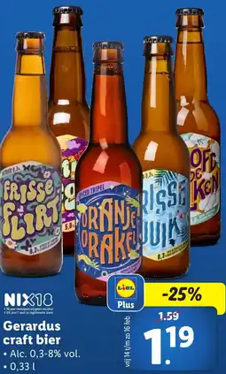 Lidl Gerardus craft bier aanbieding