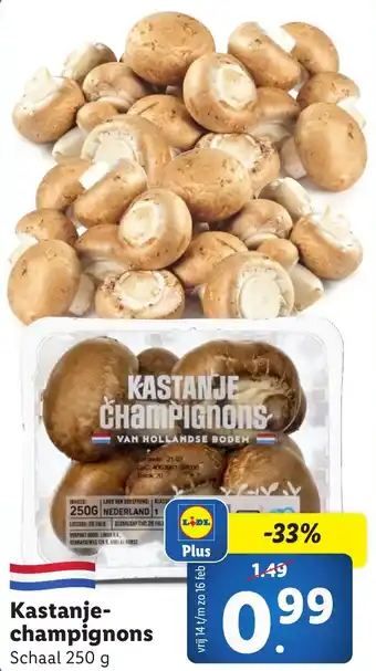 Lidl Kastanjechampignons aanbieding