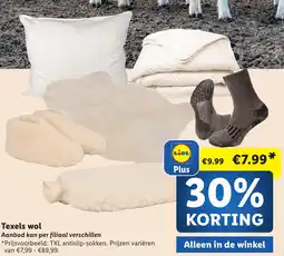 Lidl Texels wol aanbieding