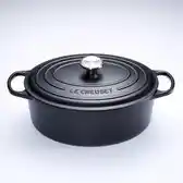 Bol.com Le Creuset Braadpan Signature - Ovaal - Mat Zwart - ø 33 cm / 7.5 liter aanbieding