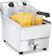 Bol.com Royal Catering Elektro - friteuse - 10 liter met afvoerkraan aanbieding