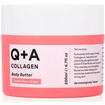 De Online Drogist Q+A Bodybutter Collagen aanbieding