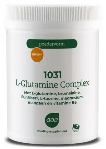 De Online Drogist Aov L Glutamine Complex Poedervorm 1031 aanbieding