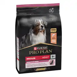 Zooplus 25% Korting! 2 x 3 kg Purina Pro Plan droogvoer - Medium Adult Sensitive Skin (2 x 3 kg) aanbieding