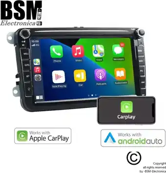 Bol.com Volkswagen Auto radio Android 13 -8 inch- 2+32GB (Apple Carplay-Android Auto) Navigatiesysteem aanbieding