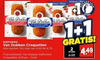 Vomar Voordeelmarkt DIEPVRIES Van Dobben Croquetten aanbieding