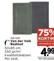 Vomar Voordeelmarkt OP=OP Van der Valk Badmat aanbieding