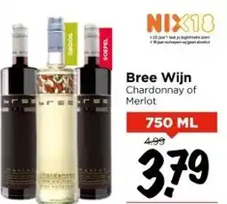 Vomar Voordeelmarkt Bree Wijn Chardonnay of Merlot aanbieding