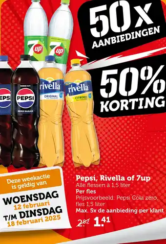 Coop Pepsi, Rivella of 7up aanbieding