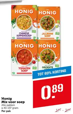 Coop Honig Mix voor soep aanbieding