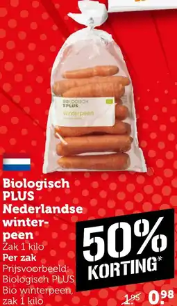 Coop Biologisch PLUS Nederlandse winterpeen aanbieding