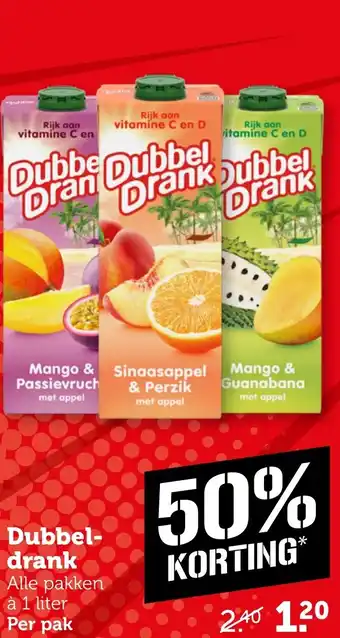 Coop Dubbeldrank aanbieding