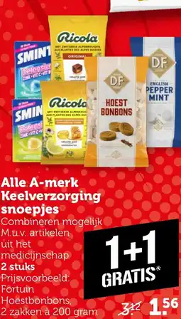 Coop Alle A-merk Keelverzorging snoepjes aanbieding