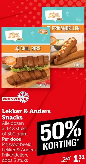 Coop Lekker & Anders Snacks aanbieding