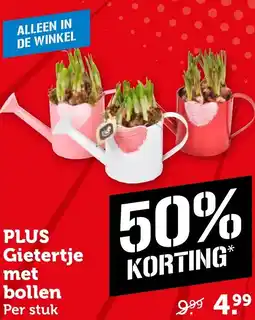 Coop PLUS Gietertje met bollen aanbieding