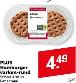 Coop PLUS Hamburger varken-rund aanbieding