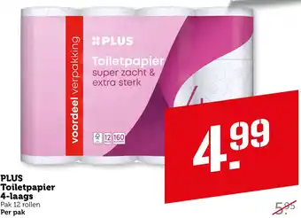 Coop PLUS Toiletpapier 4-laags aanbieding