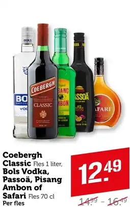 Coop Coebergh Classic, Bols Vodka, Passoä, Pisang Ambon of Safari aanbieding