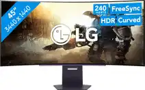 Bol.com LG UltraGear 45GS95QE-B OLED - Curved Gaming Monitor - 240Hz - 45 inch aanbieding