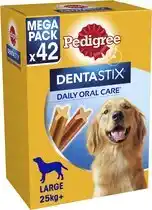 Bol.com Pedigree Dentastix - Grote Hond - Gebitsverzorging - 42 Kauwsnacks aanbieding