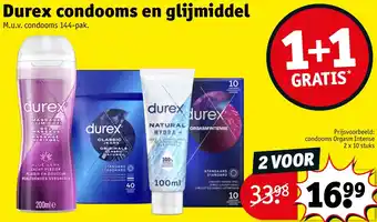 Kruidvat Durex condooms en glijmiddel aanbieding