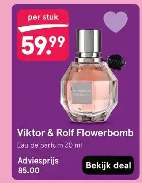 Etos Viktor & Rolf Flowerbomb Eau de parfum 30 ml aanbieding