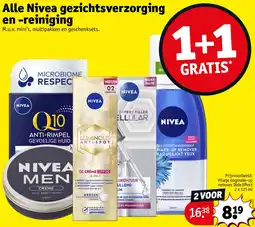 Kruidvat Alle Nivea gezichtsverzorging en reiniging aanbieding